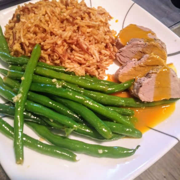 Instant Pot Pork Tenderloin with Honey Mustard Sauce